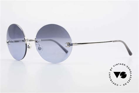 chanel round sunglasses uk|Chanel rimless sunglasses.